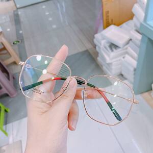 
Home 56 large frame pure titanium glasses frame with myopia 1.74 anti-blue light lens glasses Ni Ni frame pure titanium glasses