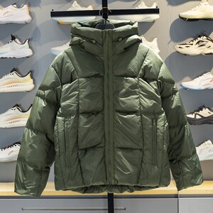 
Li Ning thickened hooded short down pants men's 2025 winter new windproof warm bread coat outdoor waterproof jacket