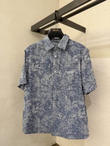 
DEGAIA 26 spring and summer new style men's short-sleeved shirt with letter embroidery on the chest DUIAAI121590