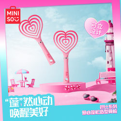 Miniso Barbie Collaboration Heart-Shaped Rib Comb Fluffy Top Cushion Comb Massage Comb Cute