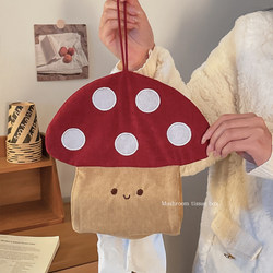 Mushroom Tissue Box Wall-Mounted Tissue Storage Bag Hanging Cute and Stylish Bedroom Bed Tissue Box