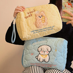 Cute Portable Cosmetic Bag for Women, Large Capacity Cosmetic Storage Bag, 2025 New Style Travel Toiletry Bag
