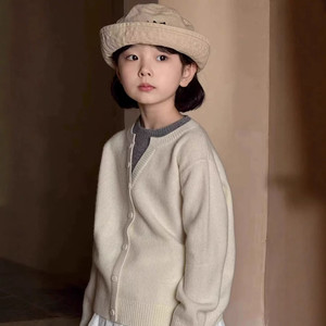 
0667 Tongjia sweater fake two-piece children's clothing spring style pullover sweater for boys and girls, medium and large children