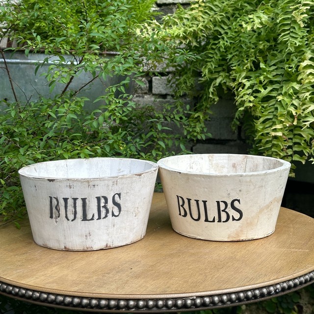 Foreign trade orphan American country style retro printed wooden round bucket basin