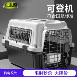 Pet Airline Crate, Specially Designed for Cats by Air China, Portable Small Dog and Cat Carrier, Cat Cage, Dog Transport Crate for Car Use