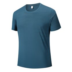 90% off Outlet Quick-Drying Short-Sleeved Men's Ice Silk Summer Sports T-Shirt Half-Sleeved Fitness Running Wear Men's Top