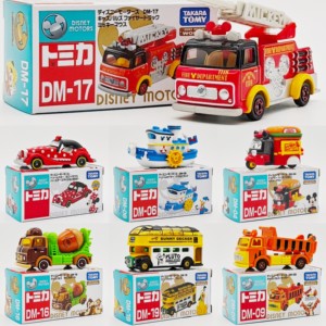 
Genuine Domeka Alloy Car Disney Mickey Ladder Fire Truck Car Boy Toy Car Collection Gifts