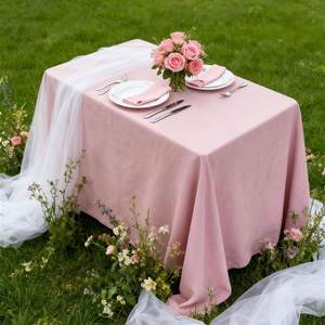 
European style tablecloth washed cotton linen tablecloth art outdoor wedding dessert table decoration atmosphere birthday decoration