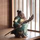 New Chinese -style Ceramics Guan Gong Swing Creative Guan Yu Zen Furnishing Living Room Decoration Bogu Shelf Crafts Gifts
