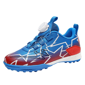 
Double Star Children's Football Shoes Broken Nails New Laceless Boys Girls Primary School Students Middle and Big Boys Professional Shoes