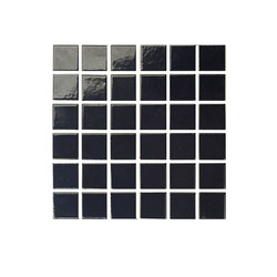 45 Black and White Ceramic Paper Tile Mosaic Squares for Exterior Walls, Floors, and Swimming Pools, Black and White Classic Mosaic