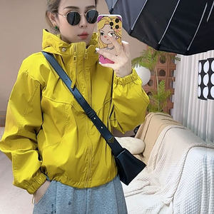 
European casual double zipper hooded jacket for women 2025 spring and autumn new versatile long-sleeved jacket for women