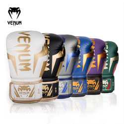 Venum Venom Elite Boxing Gloves for Adults, Men and Women, Professional Sanda Training Muay Thai Gloves for Fighting and Punching Sandbags