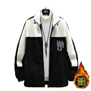 
Cotton coat men's trendy brand autumn and winter 2025 new cotton plush cotton jacket Korean style trendy couple's cotton jacket