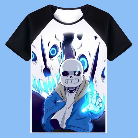 アンダーテール Tシャツ - 骸骨兄弟 アニメ グラフィックTシャツ