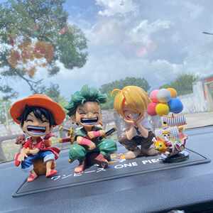 
Car ornaments center console decoration supplies cartoon cartoon one pirate Luffy Zoro men's car interior decoration supplies