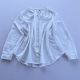 Spring and summer new European and American large-size women's solid color V-neck shirt, fashionable, casual and versatile A4