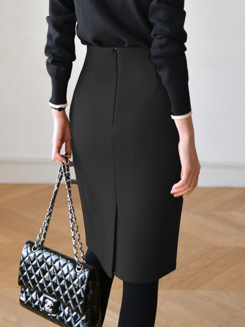 2024 autumn and winter new woolen skirts in the skirt in the skirt in the skirt in the skirt of the skirt
