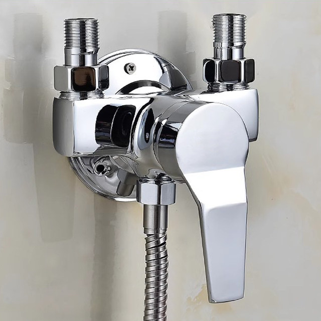 Reverse upward water inlet all-copper exposed shower hot and cold ...