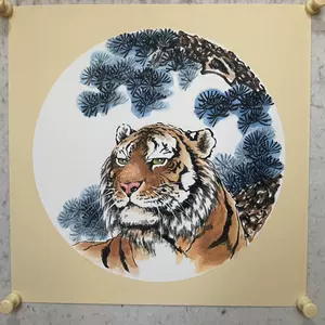 国画作品老虎- Top 100件国画作品老虎- 2024年9月更新- Taobao