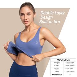 S-Xl the King of Repurchases Ak Extended Integrated Pad Yoga Vest Underwear Top Fitness Super Soft Doesn'T Show Side Breasts
