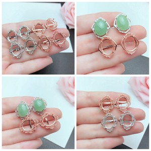 
S925 silver women's fashion new style earrings earrings large size 10*12mm can be used to inlaid with stones and fashion jewelry