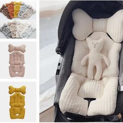 2022 new ins Korean style baby stroller seat cushion baby dining chair cotton pad safety seat thickened cushion