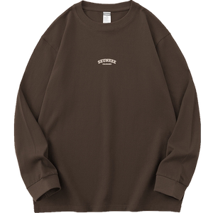 
260g American heavyweight pure cotton T-shirt men's long-sleeved 2026 new Oversize cotton T-shirt with bottoming shirt