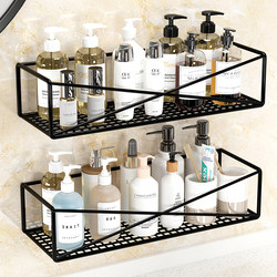 Bathroom Shelf, No-Drill Installation, Dormitory Washbasin, Toilet, Restroom, Bathroom Wall-Mounted Storage Rack