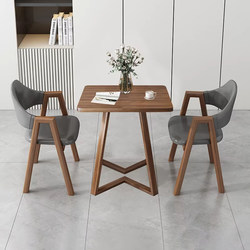 Balcony Tea Table and Chair Set, Milk Tea and Coffee Shop Dining Table, One Table and Two Chairs, Office Reception Area Meeting Table