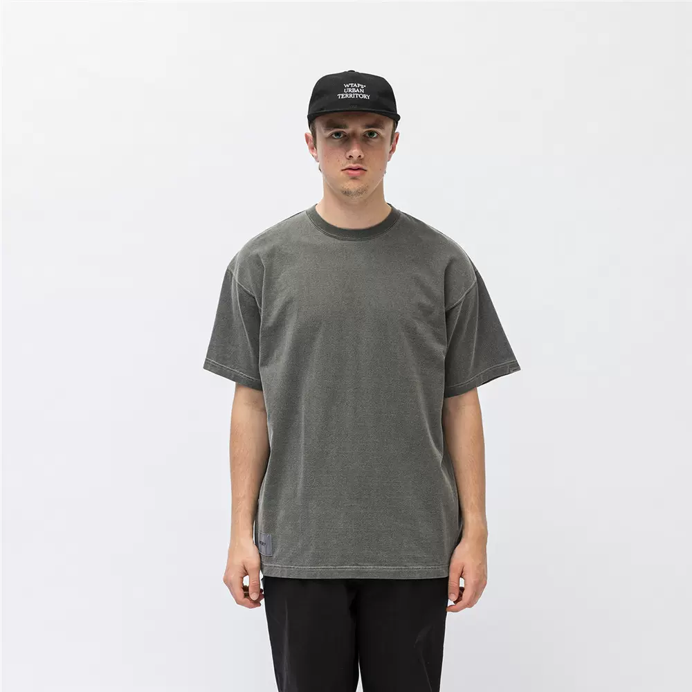 日本代购WTAPS AII 01/SS/COTTON. SIGN 休闲圆领纯色短袖23AW-Taobao