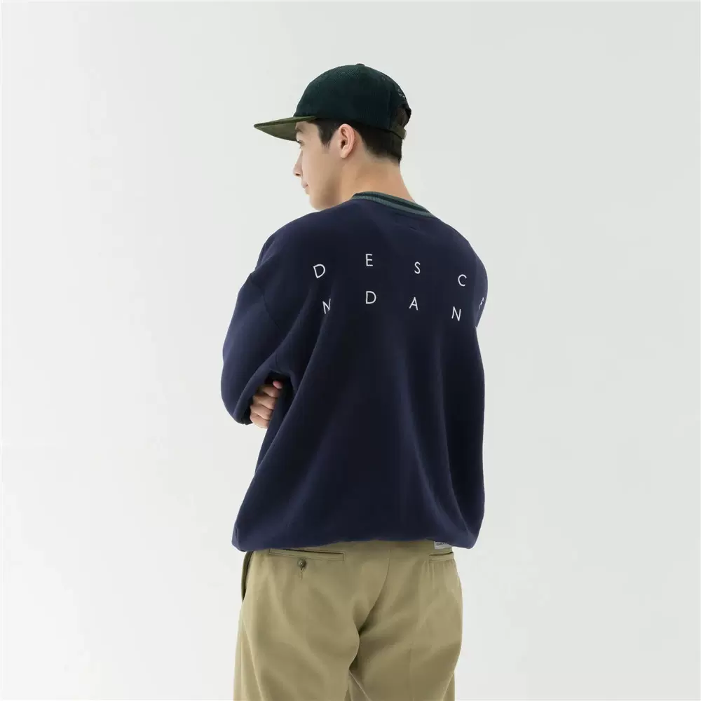 饼干日本代购DESCENDANT SEMAPHORE CREW NECK 休闲卫衣23AW-Taobao