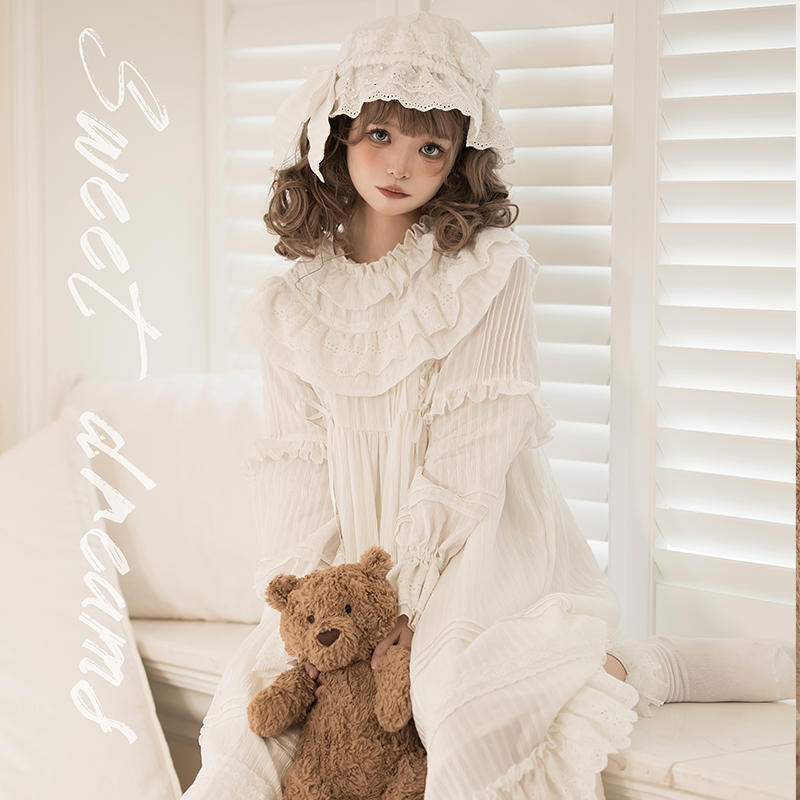 白晚安baby帽 国牌原创设计Lolita古典神圣少女可爱洛丽塔doll感-淘宝网