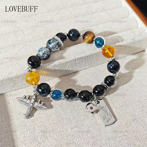 
lovebuff Xia Yizhou peripheral apple bracelet bead string fan peripheral stainless steel apple necklace birthday gift