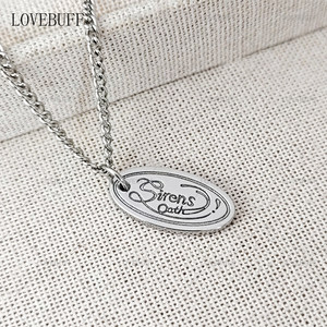 
lovebuff Qi Yu perfume nameplate necklace Siren Xu fan peripheral BJD pendant birthday gift cos to