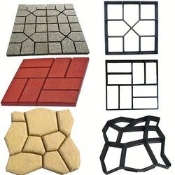 Cement Floor Embossing Mold Cement Products Floor Embossing Square Tiles Courtyard Garden Paving Patterned Pavement