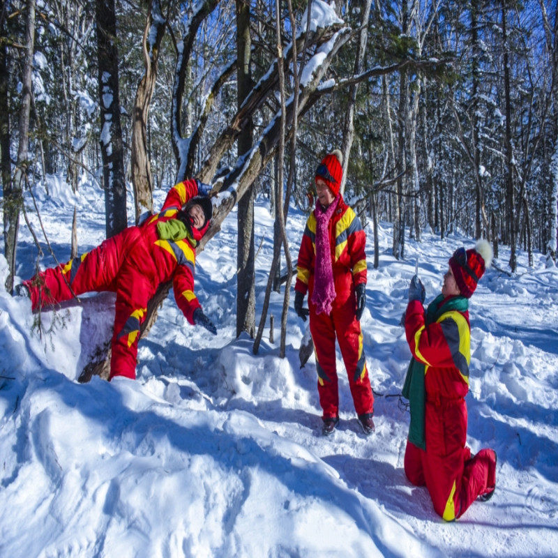 牡丹江哈尔滨雪乡一日游大秃顶山冰雪画廊小团游雪地摩托纯玩旅游