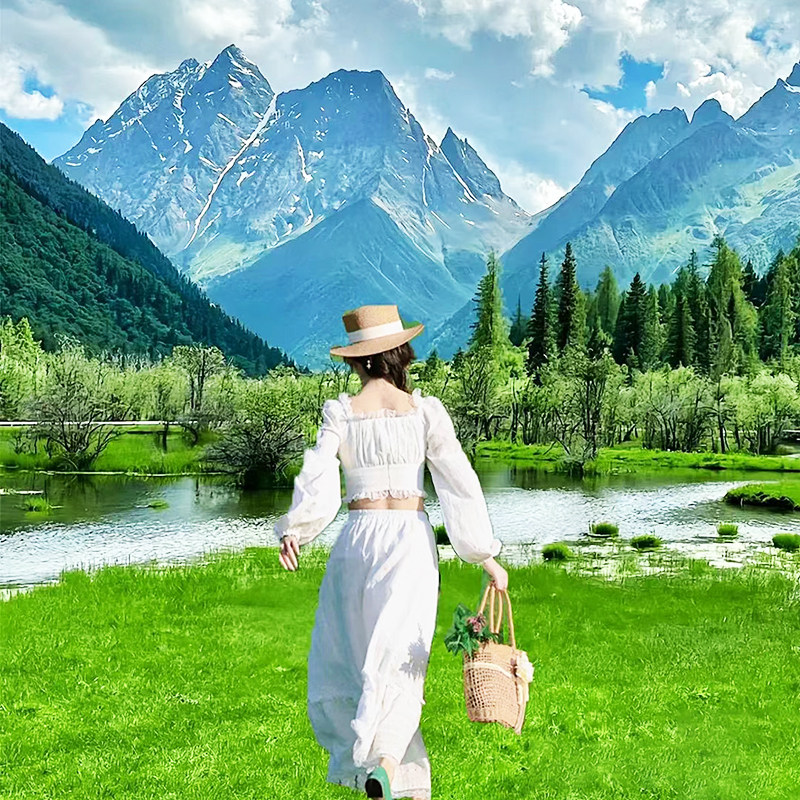 【纯玩含高铁】四川成都稻城亚丁川西旅游墨石公园7天6晚跟团游