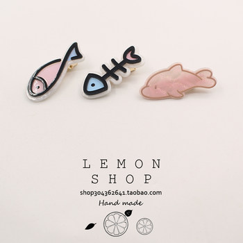 Small fish dried hair clip children's clip Korean side