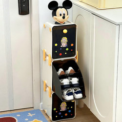 Cute Children's Special-Purpose Doorway Shoe Rack, Small Flip-Top Type, Baby Shoe Storage Cabinet, Shoe Storage Cabinet