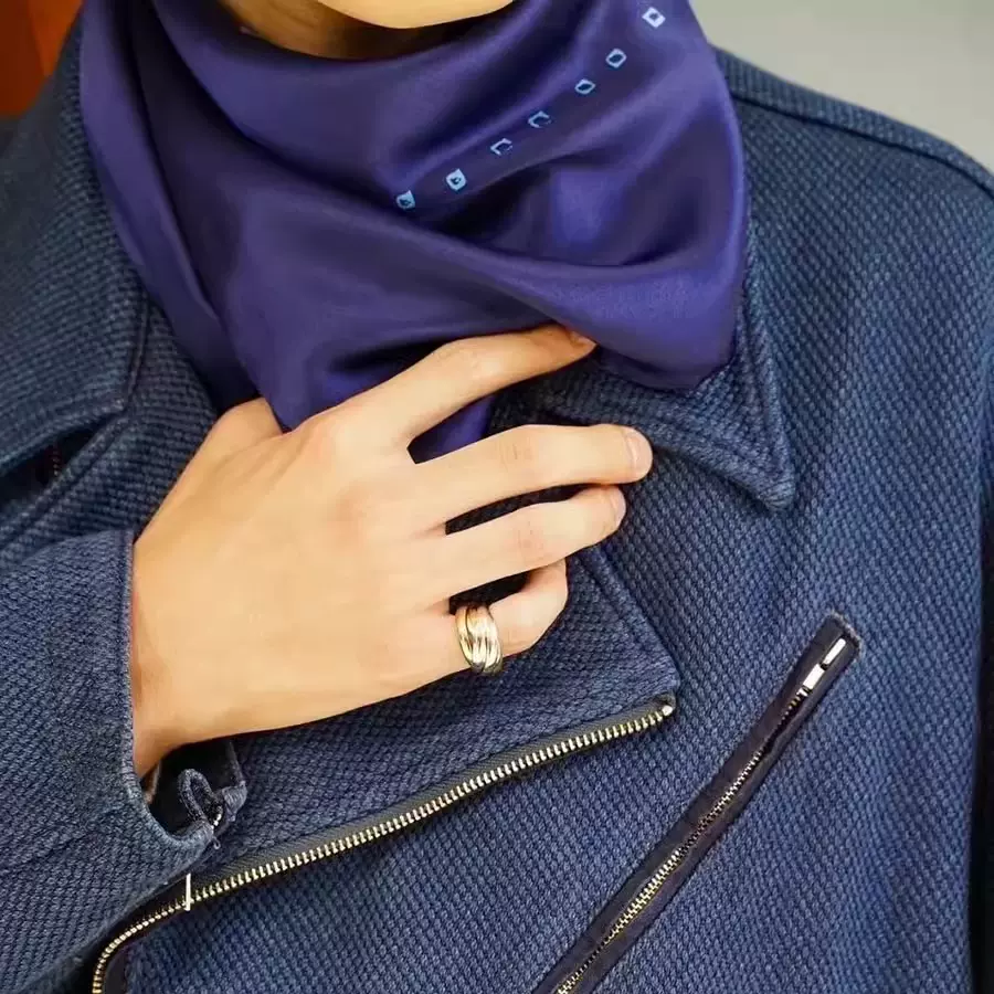 PORTER CLASSIC, SILK SCARF(PEACE MOTIF)