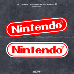 Nintendo Game Logo Car Sticker Nintendo Super Mario Car Luggage Electric Vehicle Reflective Sticker