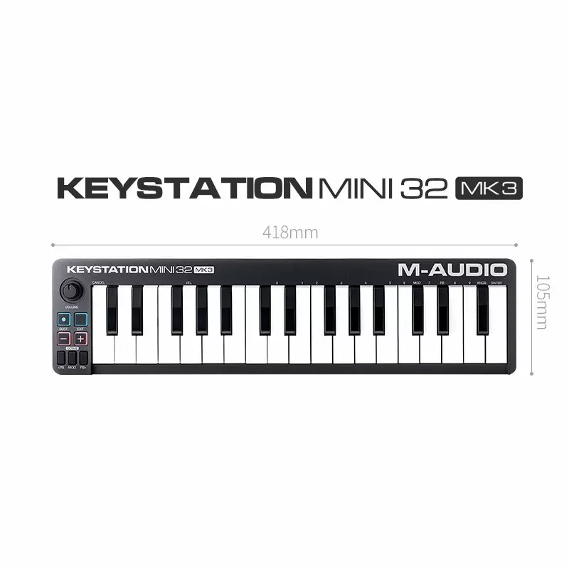 M-AUDIO keystation mini 32 MK3便携midi键盘控制器编曲键盘进口-Taobao