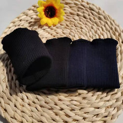Pure Cotton Ribbed Cuffs, Adult Sweatshirts, Autumn Clothes, down Jackets, Elastic Accessories, Knitted Threaded Trouser Legs with Long Cuffs