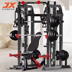 Jungxia Gantry Rack Smith Machine Multifunctional Comprehensive Training Device Fitness Equipment Integrated Squat Bench Press Weightlifting