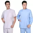 Đồng phục y tá bé trai, vest xẻ tay ngắn, áo khoác ngắn mỏng màu trắng, đồng phục nha khoa miệng dài tay Quần áo bác sĩ, y tá