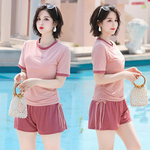 2026 New Sports Swimwear Women's Large Size Fat mm Covering Flesh Split Conservative Covering Belly Makes Slim 200*0.5kg Swimwear