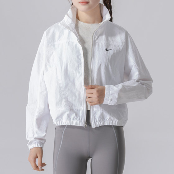 
Nike/Nike women's versatile stand-up collar woven zipper jacket sports casual shirt jacket HJ1000-100