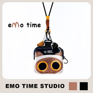 EMO original Siamese cat bag pocket pocket Portable student versatile tide brand headset
