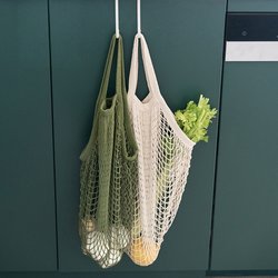 Convenient Portable Mesh Bag, Eco-Friendly Beach Shopping Bag, Supermarket Grocery Bag, Hollow Bag, Durable and Large Capacity